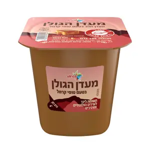 מעדן הגולן בטעם טופי קרמל 125 גרם