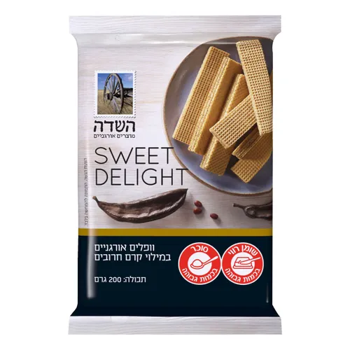 וופל אורגני חרובים