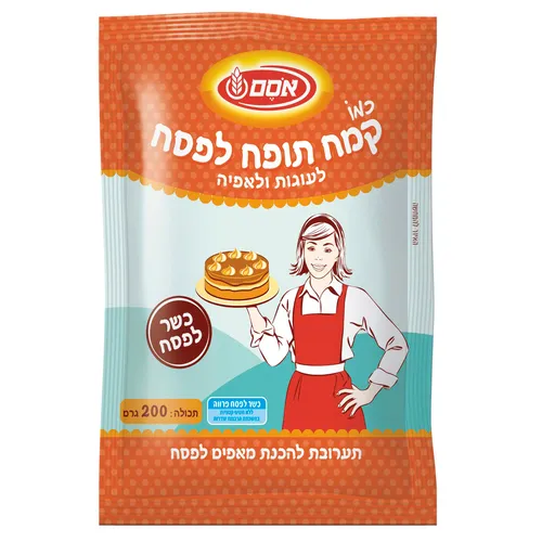 אסם קמח עוגה תופח מאליו כלפ.20*200גרם