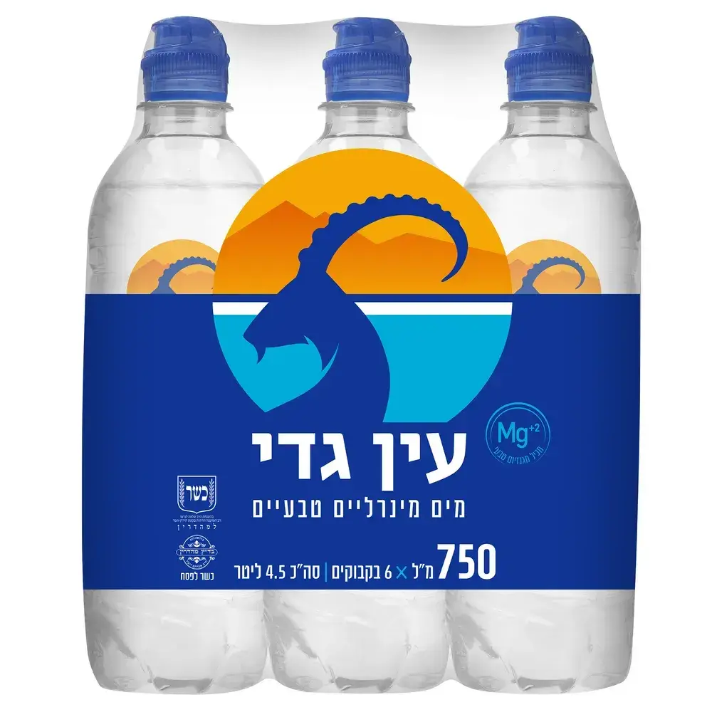עין גדי 750*6 מ"ל פקק ספורט שישייה