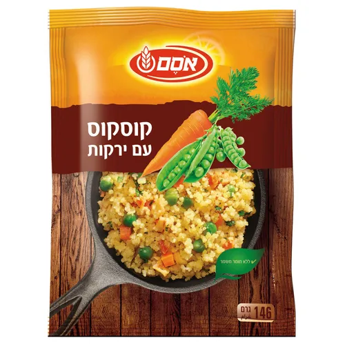 אסם קוסקוס עם ירקות 7*146גרם
