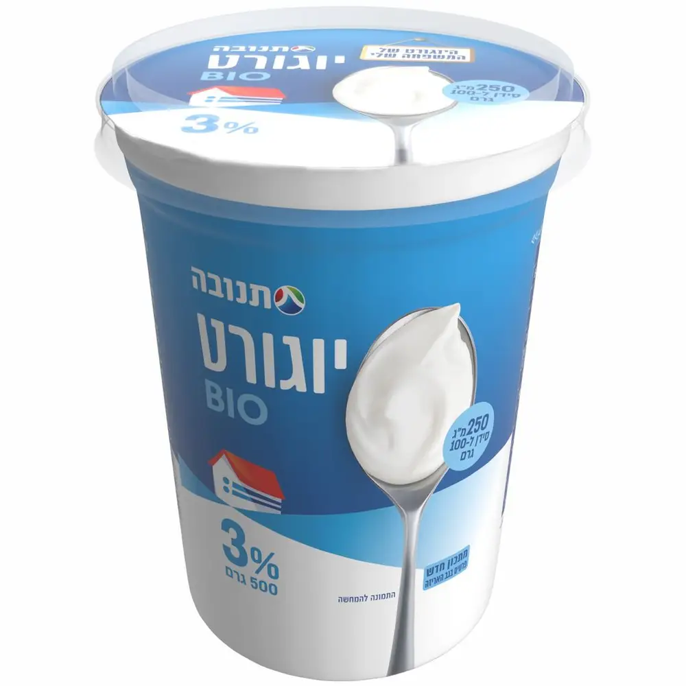 יוגורט תנובה ביו טבעי 3% שומן