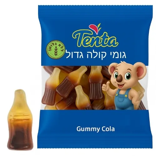 טטו גומי בקבוק קולה גדול חלק 500 גרם
