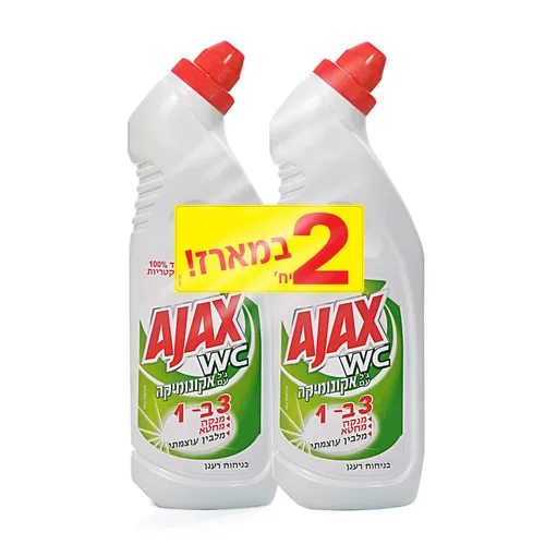 אג'קס שירותים 750 מל מארז זוגות
