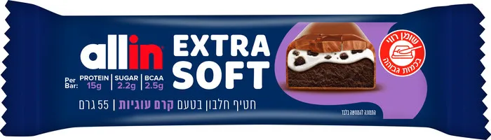 אול אין ח.חלבון סופט קרם עוגיות