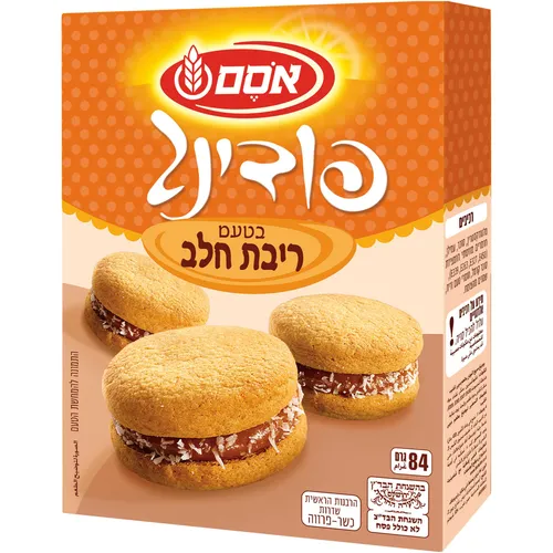 אסם פודינג אינסטנט ריבת חלב 12*84גרם