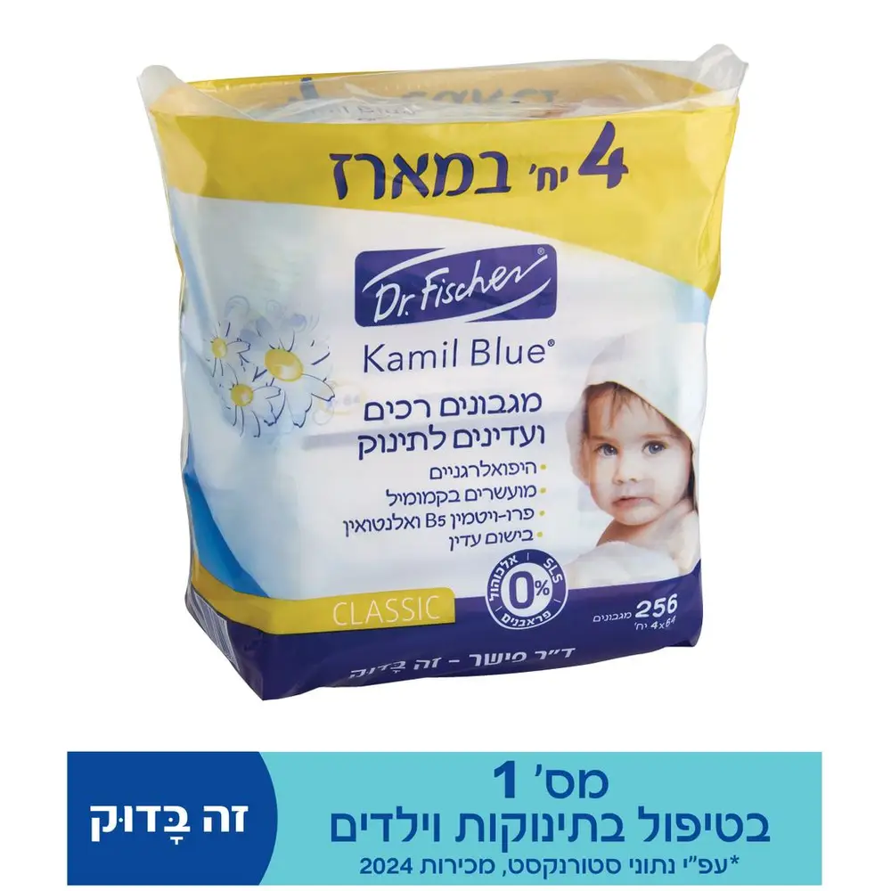 רבעייה מגבונים קמיל בלו