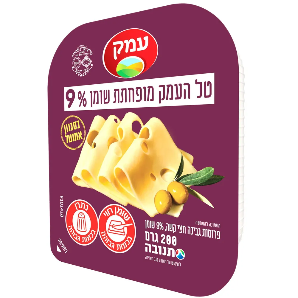 גבינה טל העמק לייט 9% 200ג'