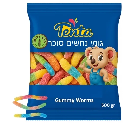 טטו גומי נחש סוכר / חמוץ 500 גרם