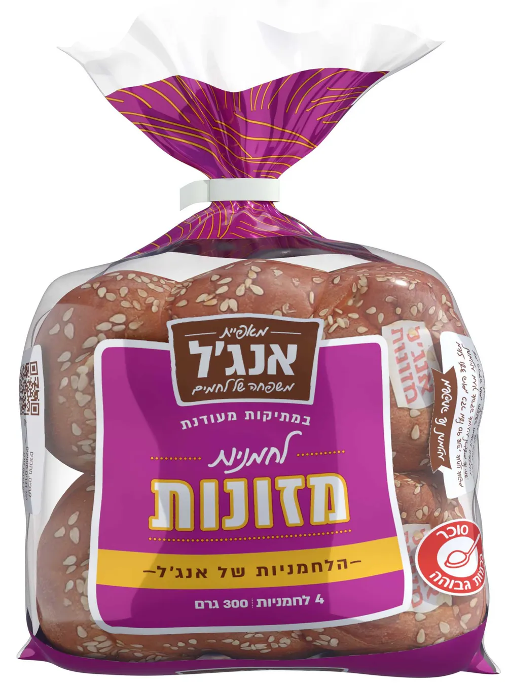 4 לחמניות מזונות