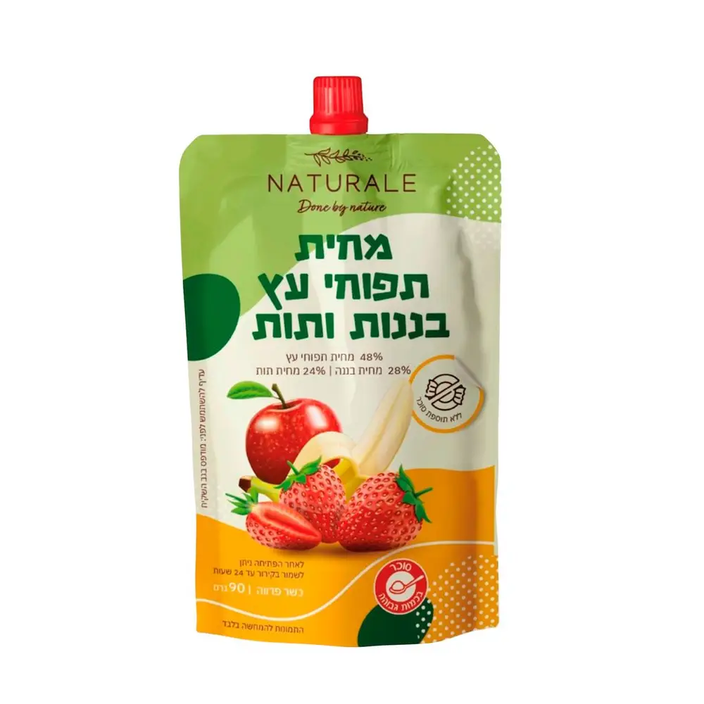 מחית תפוחי עץ בננות ותות
