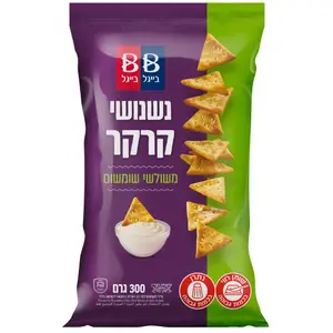 נשנושי קרקר משולשי שומשום