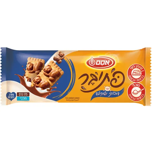 אסם פתיבר דובי שוקולד 18*175גרם