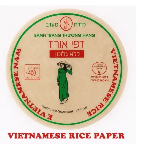 דפי אורז 22 ס"מ 400 גר'(Trav) ללא גלוטן