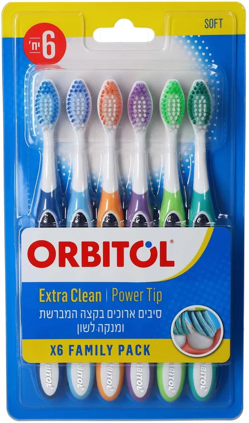 אורביטול מברשת שיניים מארז 6יח