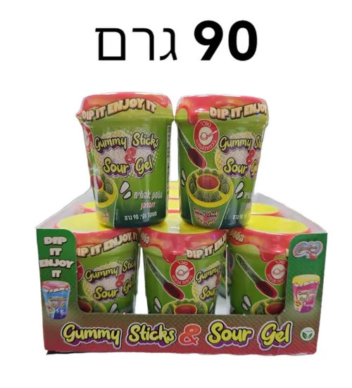 גומי מקלות גל חמוץ 1/8 (12) בטעם אבטיח 96 גר'