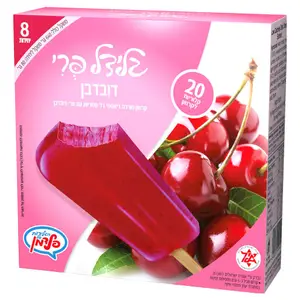 גלידל פרי דובדבן ללס 8 יחידות
