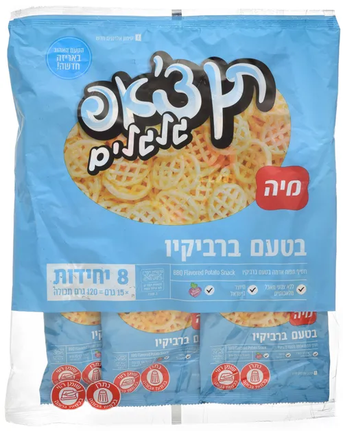 מארז תן צ'אפ גלגלים בטעם ברביקיו 15 גרם -חדש-