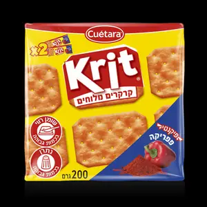 קרקרים קריט מלוחים פפריקה KRIT