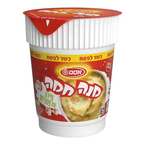 מנה חמה פירה תפוא.ופטריות כלפ.12*47גרם
