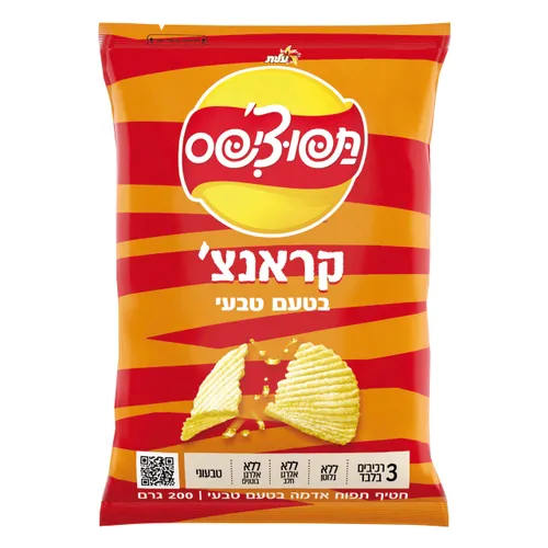 תפוצ`יפס Extra בטעם טבעי 200 גרם
