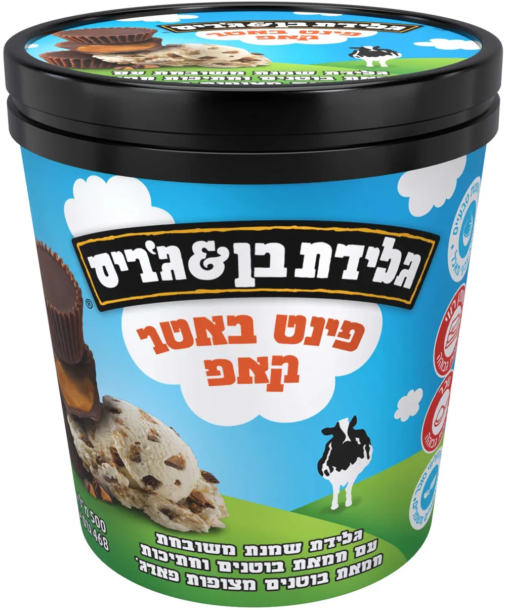 גלידה בן ג'ריס חמאת בוטנים 473ג'