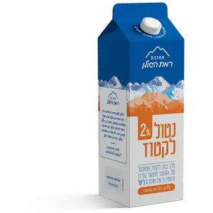חלב מעושר נטול לקטוז 2% 1 ל' רמת הגולן