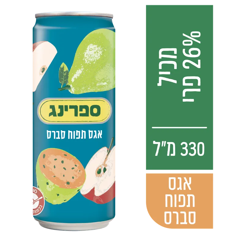ספרינג נקטר אגס תפוח סברס 330 מ"ל 2