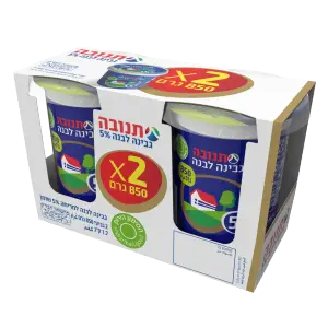 זוג גבינה לבנה 850 ג' תנובה