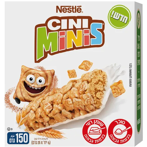 סיני מיניס חטיף דגנים מאח.8 6*25גרם N0