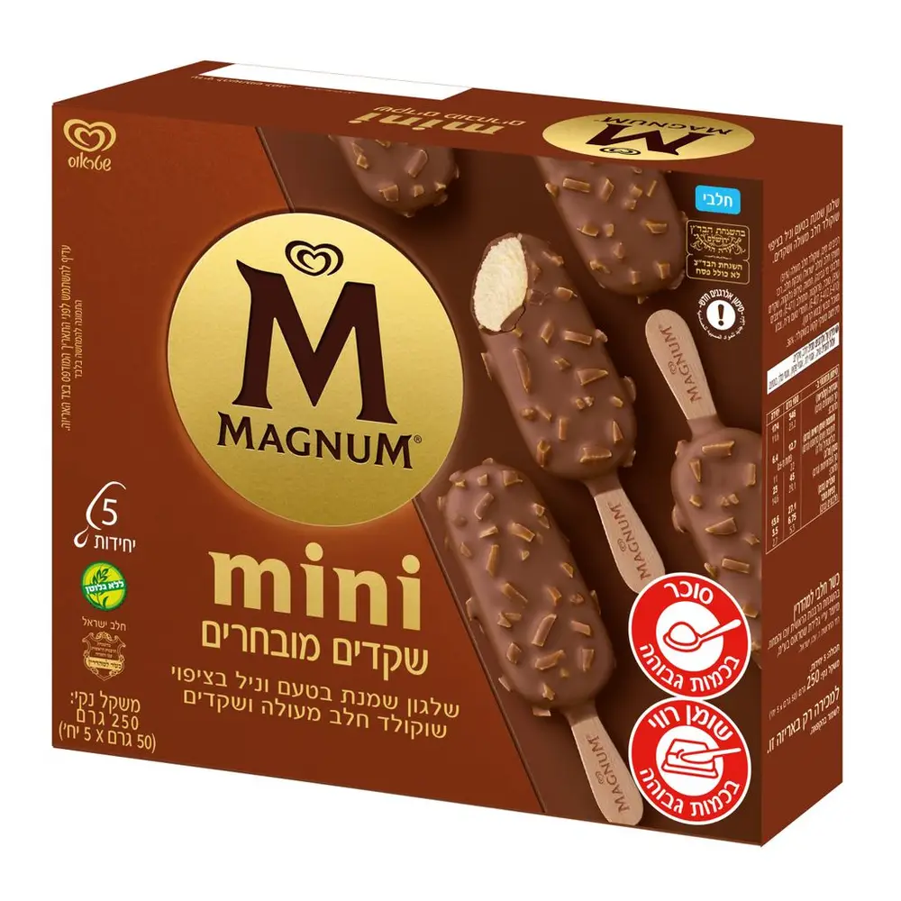 מאגדת מיני מגנום שקדים מובחרים