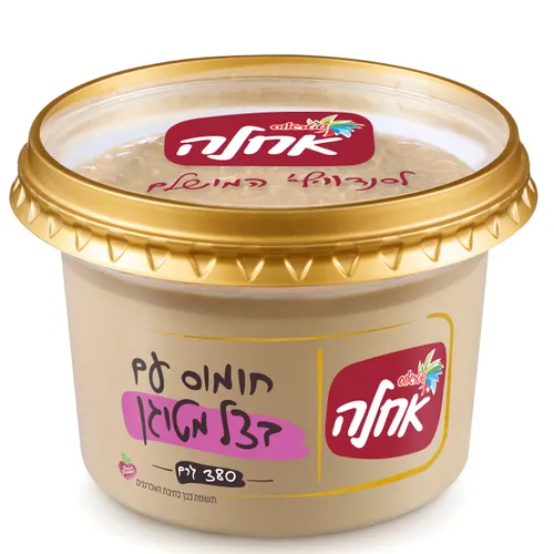 חומוס עם בצל מטוגן 380 גר