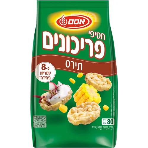 אסם חטיפי פריכונים תירס 12*80גרם