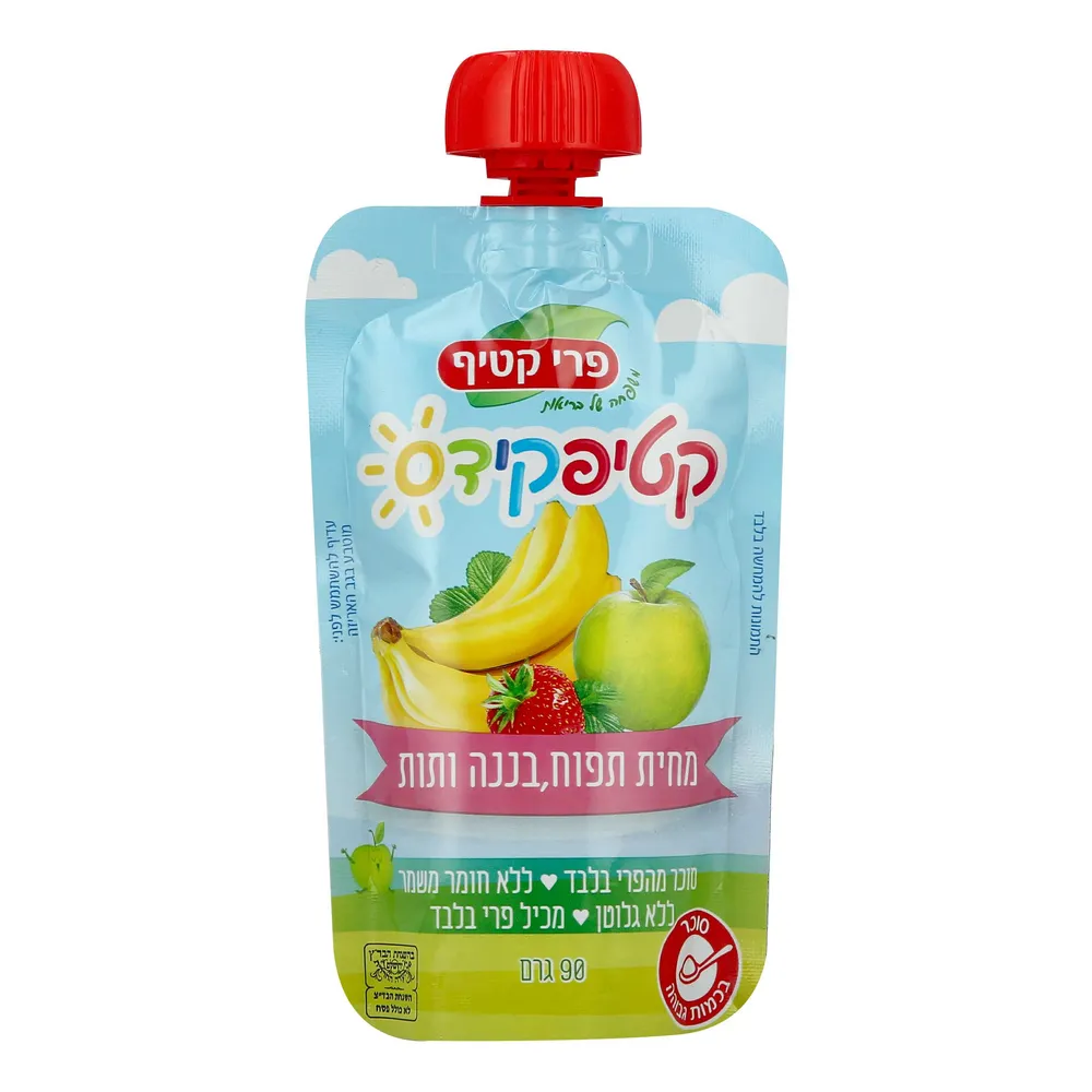 מחית תפוחי עץ בננה ותות 90 גרם