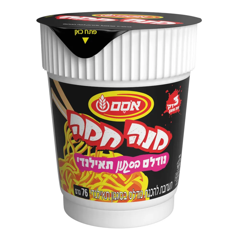 מנה חמה נודל.+ירקות תאילנדי6 6*76גרם