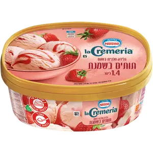 לה קרמריה בטעם תותים ושמנת