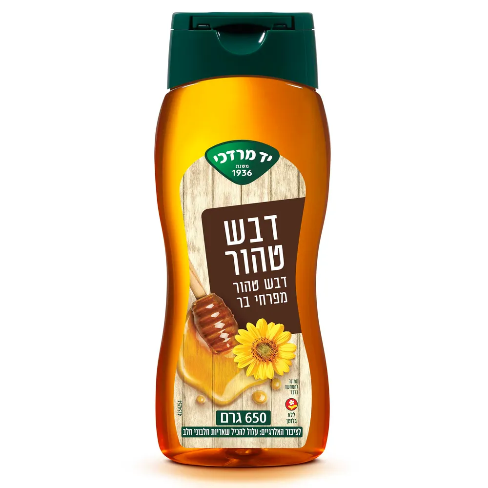 דבש מפרחי בר לחיץ י.מרדכי 650 ג'