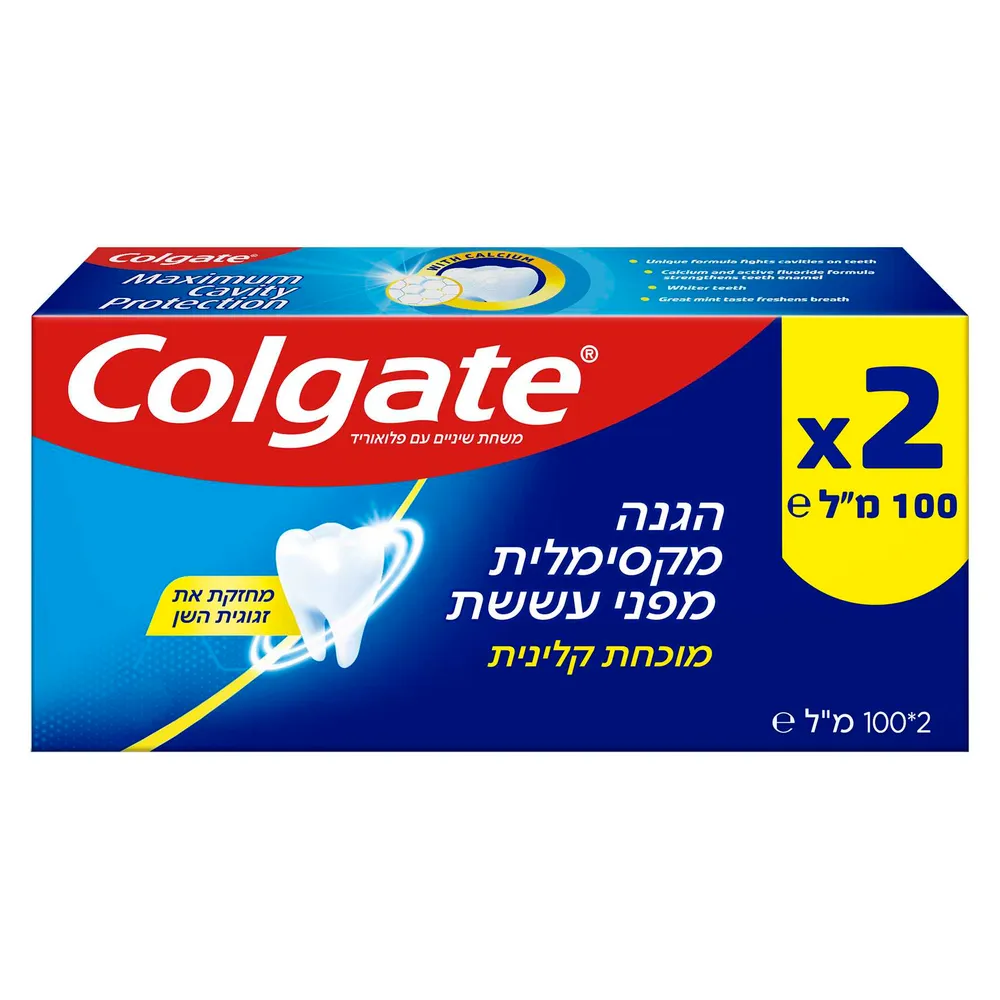 קולגייט אדומה הגנה מקסימלית זוג