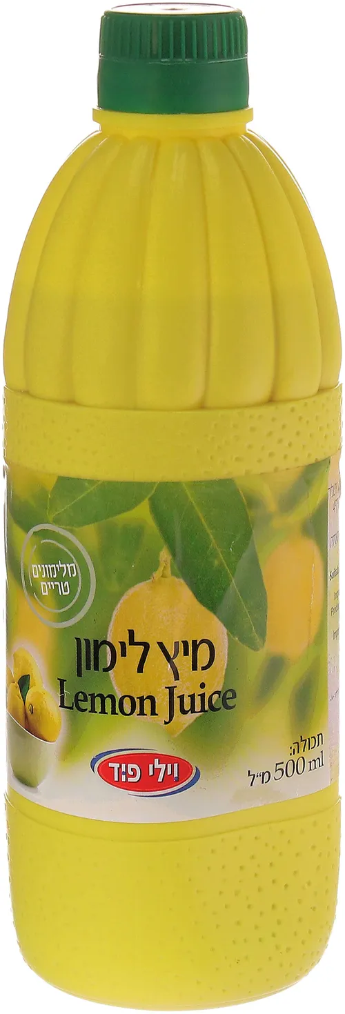 מיץ לימון מלימון טרי ויליפוד 500 מל