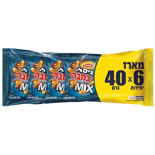 במבה ביסלי מיקס גריל מארז אחיד 8 6*40ג
