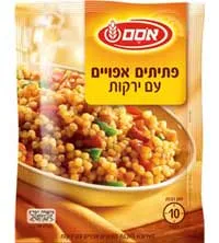 פתיתים אפויים וירקות אסם