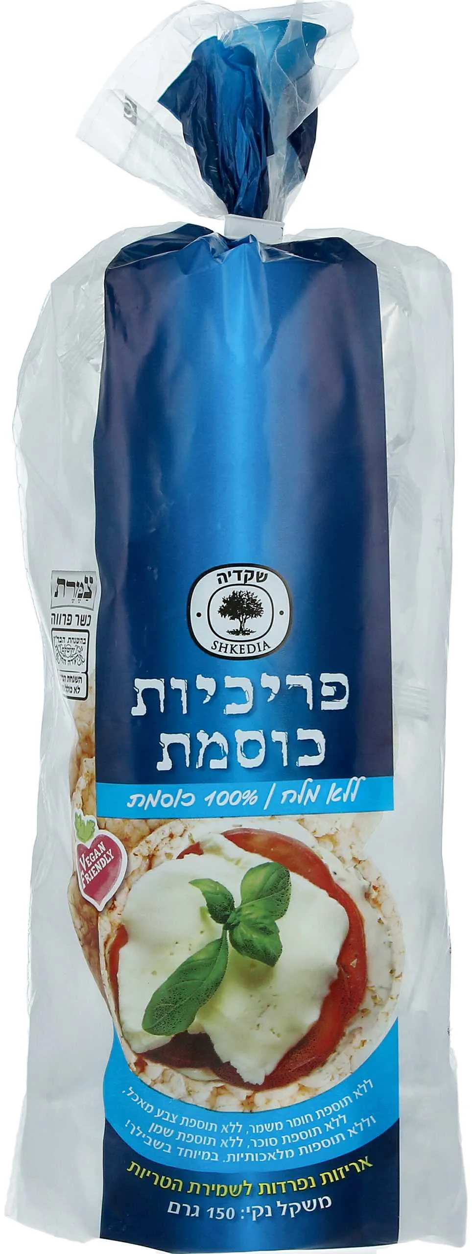 פריכיות כוסמת ללא מלח 150 גר'