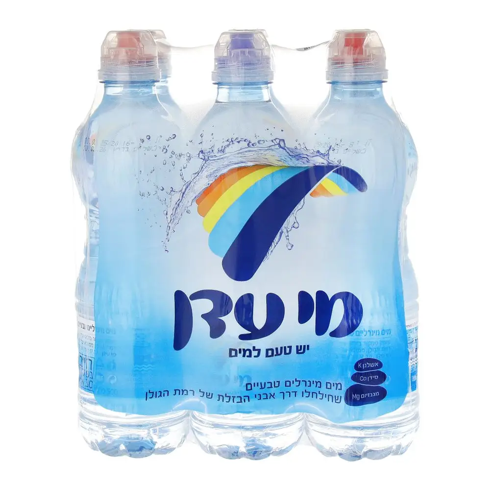 מי עדן 0.5 ליטר פקק ספורט שישייה