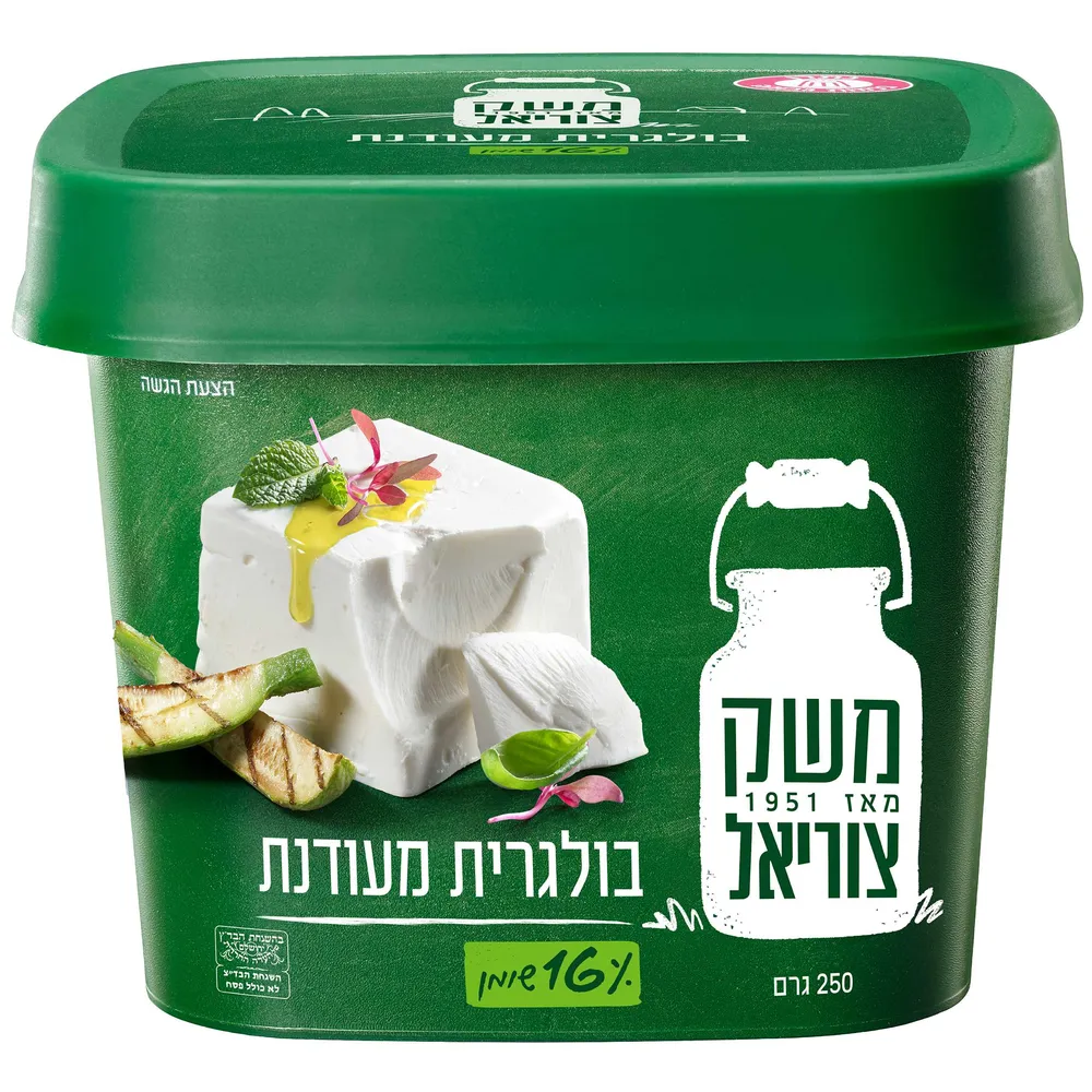 גבינה בולגרית מעודנת 16% צוריאל 250ג'