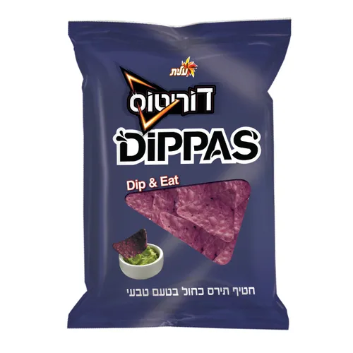 דוריטוס DIPPAS תירס כחול 185 ג 12 יח