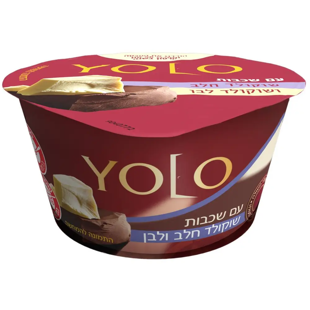 YOLO מעדן שכבות שוקולד חלב ולבן