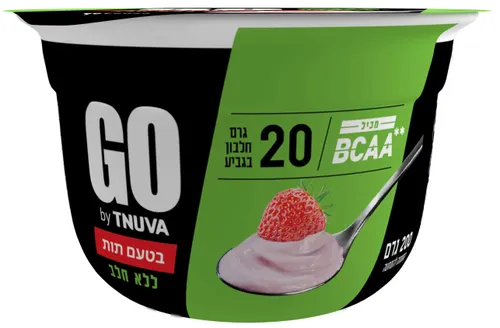 מעדן סויה גו 20 גר' חלבון בטעם תות