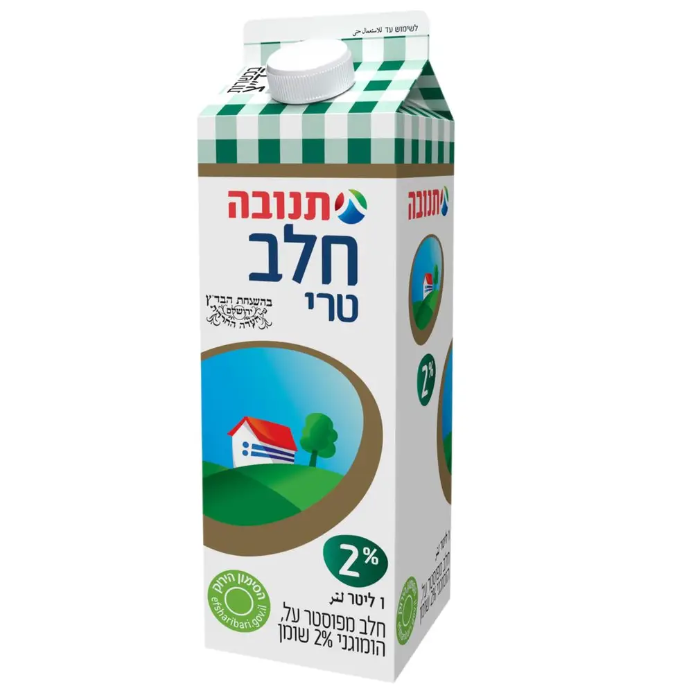 חלב קרטון 2% בדצ