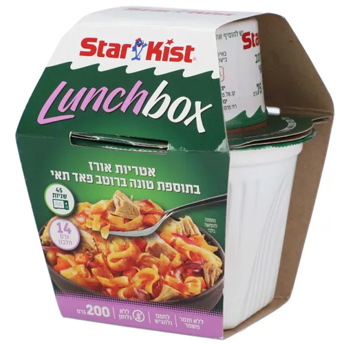 אטריות אורז בתוספת טונה ברוטב פאד תאי
