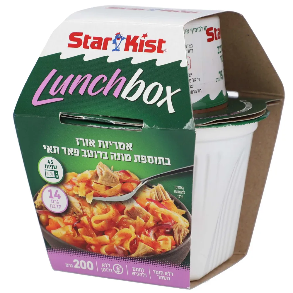 אטריות אורז בתוספת טונה ברוטב פאד תאי